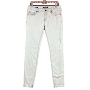 Vigoss Womens Jeans Light Gray The Jagger Super Skinny Stretch 29x31